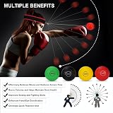 Dermasy Boxing Training Ball Set with Headband for Reaction Speed view 3