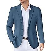 COOFANDY Men's Casual Knit Blazer Stretch Slim Fit Sport Coat Two Button Lightweight Suit Jackets