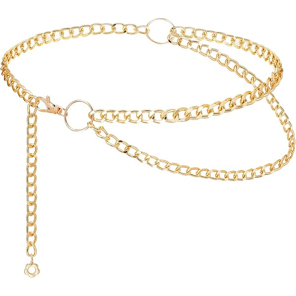 Cadena De Cintura Dorada Con Borlas - Multilayer, Estilo Retro, Ideal Para Fiestas, Playa O Looks Casuales