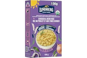 Lundberg Organic Chicken & Herb Seasoned Rice - Regenerative Organic Certified Long Grain White Rice & Seasoning Mix, Gluten 