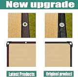 ZHhan Balcony Privacy Screen Wind UV Protection Deck Patio Backyard Grey 0.5x7m view 3