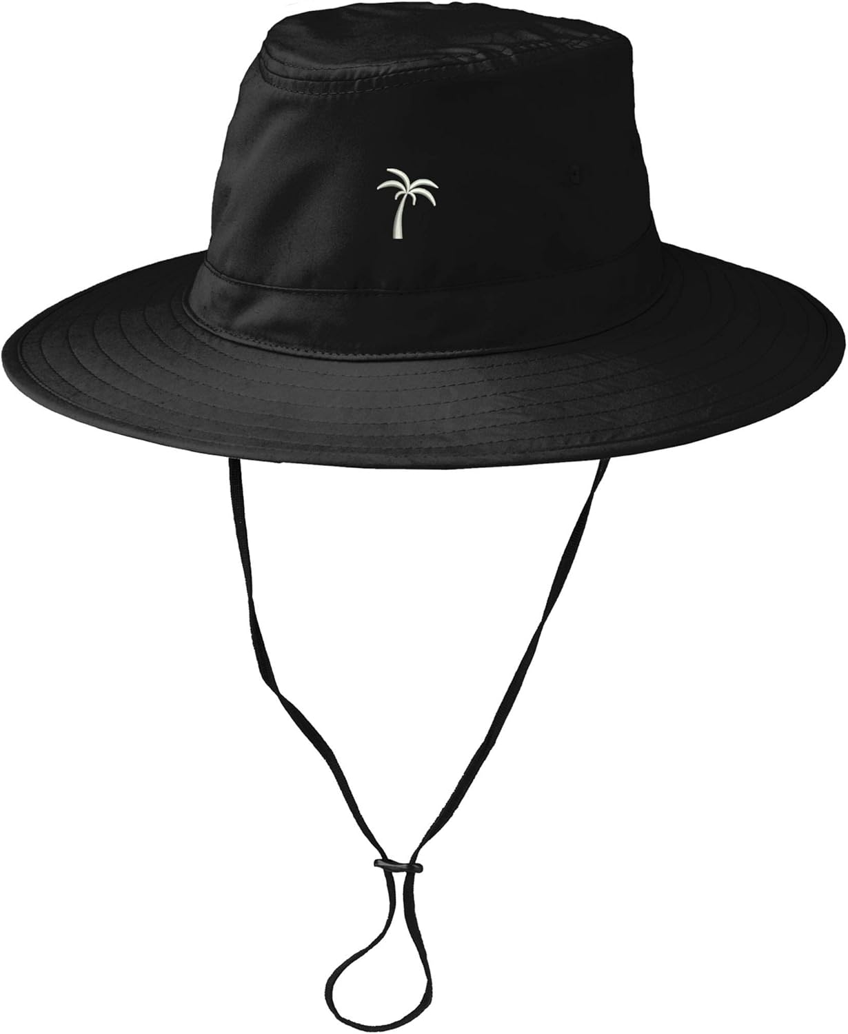 bucket hat with palm trees