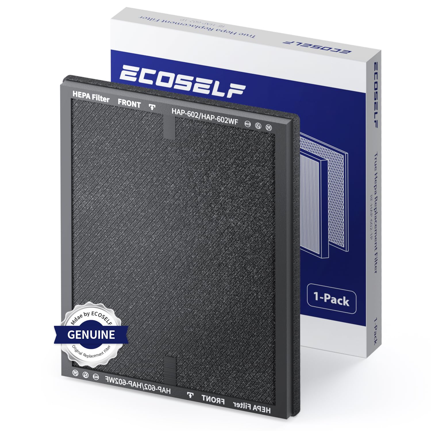 Photo 1 of Air Purifier Replacement Filter for ECOSELF HAP602/ HAP602WF Air Purifier, 3-Stage Filter Replacement for High-Efficient Filtration (1 Pack)