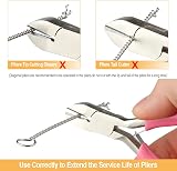 CoKeeSun 5 Pcs Plier Set Jewellery Making Tools Chain Nose Round Nose Diagonal view 5