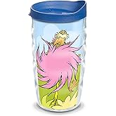 Tervis Dr. Seuss Lorax Made in USA Double Walled Insulated Tumbler Travel Cup Keeps Drinks Cold & Hot, 10oz Wavy, Classic