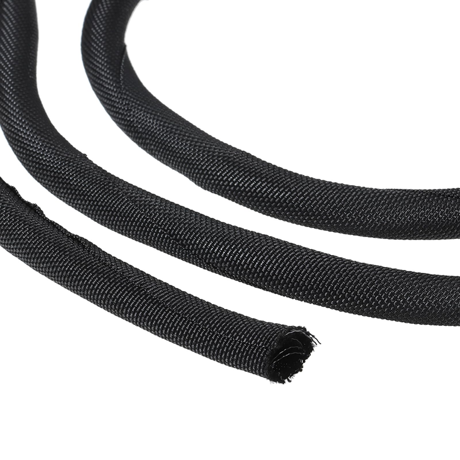 PATIKIL Cable Sleeve, 20 Ft x 0.39" Wire Manager Cord Protector Trolling Motor Cable Sleeve Dog Cat Cord Wrap Protector for Computer Wire Organizer Hose