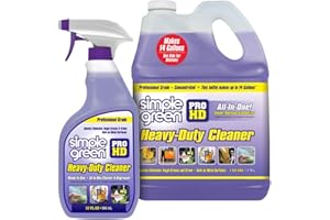 Simple Green Pro HD Purple Concentrated Cleaner & Degreaser - Heavy Duty, Professional, Automotive, Restaurant, Grills, Ovens (32 oz Spray @Heavy Strength and 1 Gal Concentrate Refill)