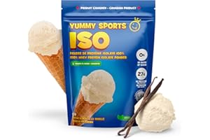 Yummy Sports Protein Isolate 2lbs – 100% Whey Isolate Protein for Muscle Growth, Recovery & Weight Management - 27g Protein, 