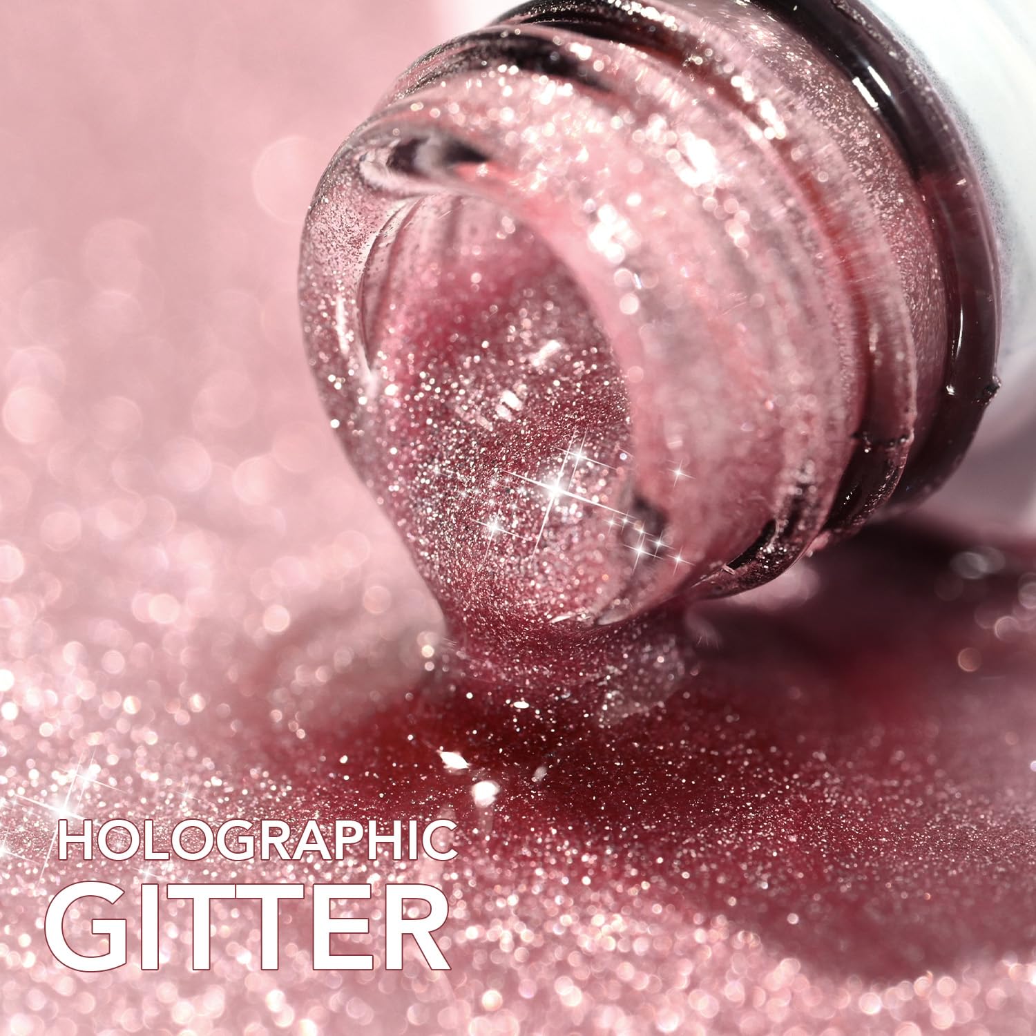 GAOY Pink Ocean Cat Eye Gel Nail Polish Set with Magnet for Holographic Cat Eye, Salon Gel Manicure and Nail Art DIY at Home - Image 7