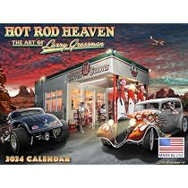 Amazon.com : Hot Rod Calendar 2024 Larry Grossman Hot Red Heaven Wall Car  Calander Monthly 12 Month : Office Products