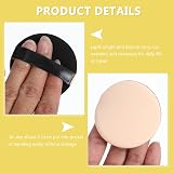 Healifty Refillable Round Makeup Compact Case with Mirror & Puff for Foundation view 7