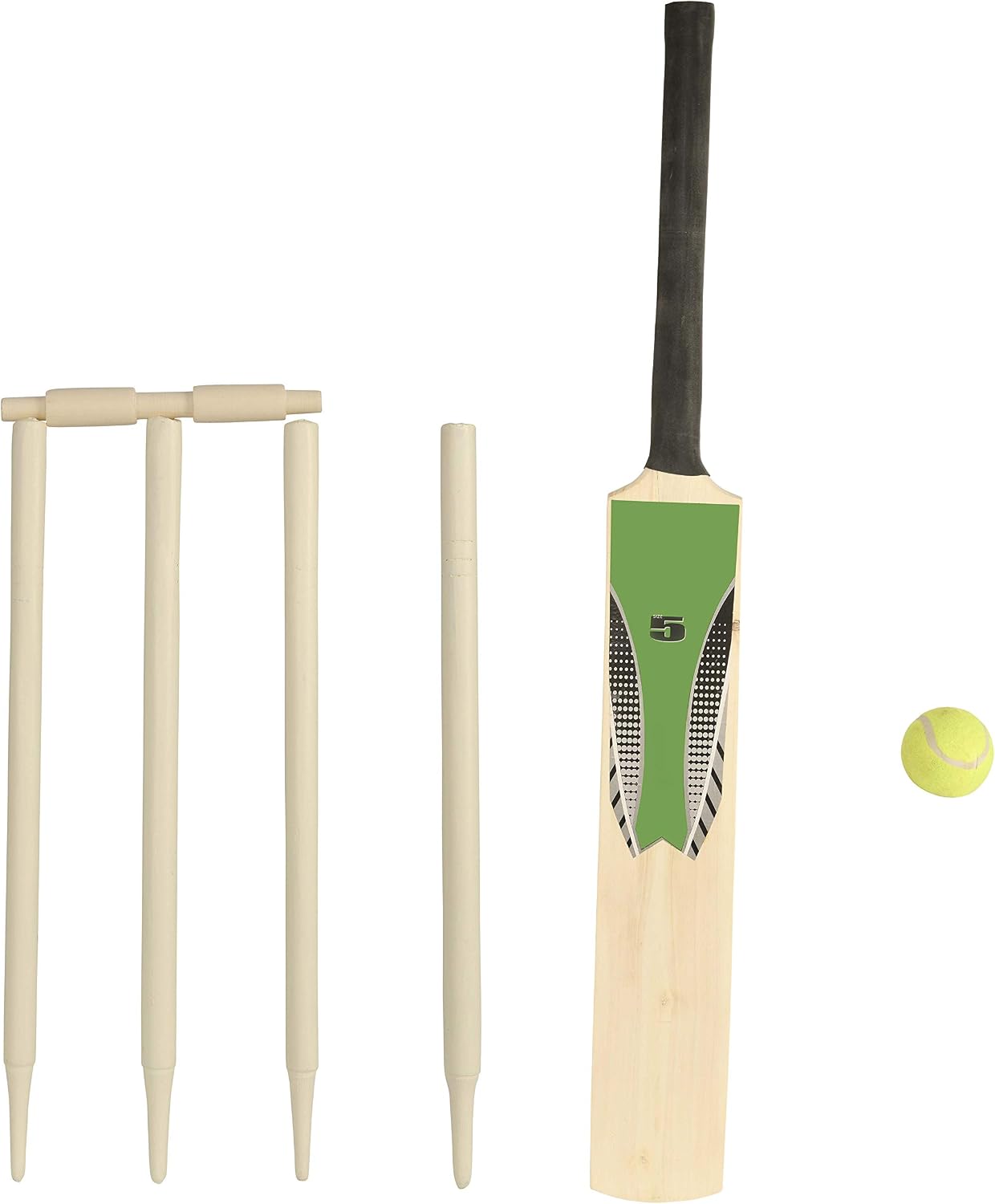 Wowow Spielzeug-Cricketschläger-Set aus Holz, Größe 5, tolle Outdoor