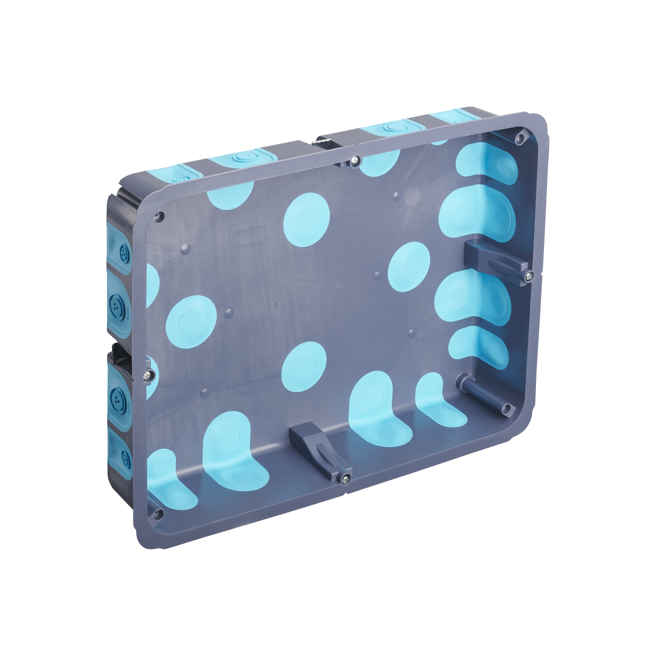 Debflex 718869 Electric Waterproof Outdoor Storage Box Encastree Stop Air 270 x 200 x 50 + Debflex-718869, Grey/Blue/White