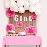 ELECLAND Plastic Table Covers 4pcs 137 x 274 cm Pink Rectangle PEVA view 4