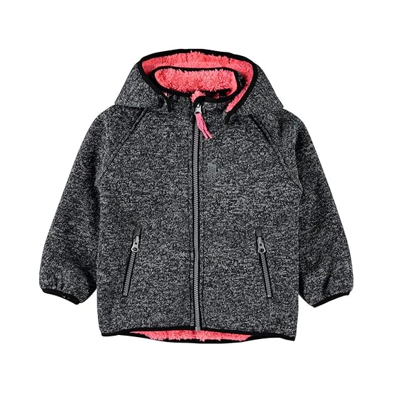 NAME IT Softshelljacke Strickoptik mit Teddyfell