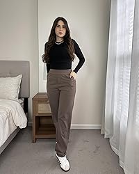 G4Free Women Yoga Dress Pants Wide Leg Pants with