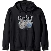 LOTR Gandalf &amp; Shadowfax Fantasy Movie Zip Hoodie