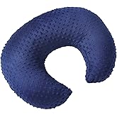 DONOMILO Dots Nursing Pillow Cover, Case Plush Breathable Breastfeeding Pillow Slipcover Fits Nursing Pillow, Super Soft Snug Positioners for Baby Boy Baby Girl (Estate Blue)