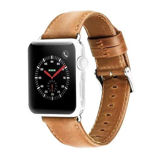 XIHAMA Hoco für Apple Uhrenarmband, iWatch Leder Ersatz Band 42 mm & 38 mm, Sport Armband Armband für Apple Watch Serie 3/2/1