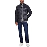 Nautica Men's Lightweight Mixed Media Quilted Jacket