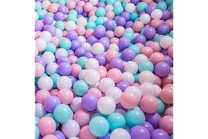 bebikim Ball Pit Balls 200/500/1000 Count Plastic Play Pit Balls for Baby Ball Pit,BPA Free Colorful Ball Pool Balls