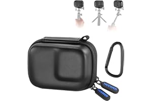 NEEWER Carrying Case Compatible with DJI OSMO Action 5 Pro 4 3, Small Travel Protector Storage Bag with Carabiner Compatible 