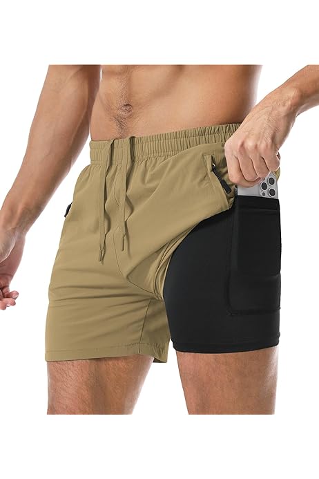 Shorts Hombre Verano - Pantalón Corto Cargo, Elástico Con Cordón, Poliéster Algodón, Casual Deportivo
