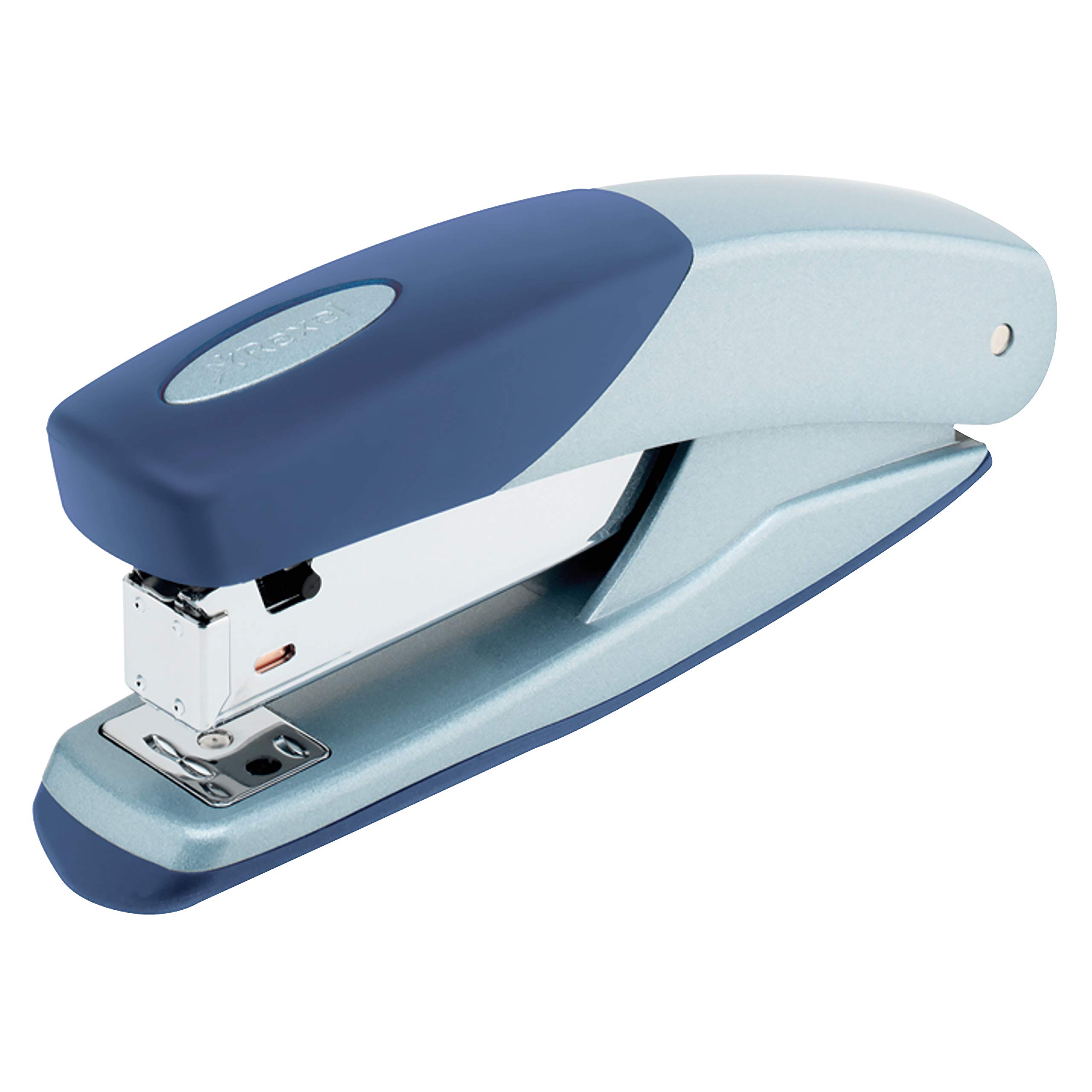 Rexel Torador Full Strip Stapler, 25 Sheet Capacity, Uses 24/6/ and 26/6 Staples, Metal Body, Silver/Blue, 2101203 — image 1