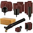 King Arthur’s Tools Patented Guinevere Total Sanding Kit - 5 Inflatable Drum and Round Sanders with Sanding Sleeves for Woodworking, Shaping, Finishing - Works with most 3/8" Chuck Rotary Tools #11306