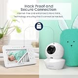 Babysense Video Baby Monitor with 2 Cameras 4.3 inch 480p Split Screen view 5