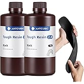 ANYCUBIC Tough Resin 2.0, 3D Printer Resin with Upgraded High Toughness and High Precision, 365-405nm Fast Curing 3D Resin for 4K 8K LCD/DLP/SLA 3D Printing (Black+Black, 2kg)