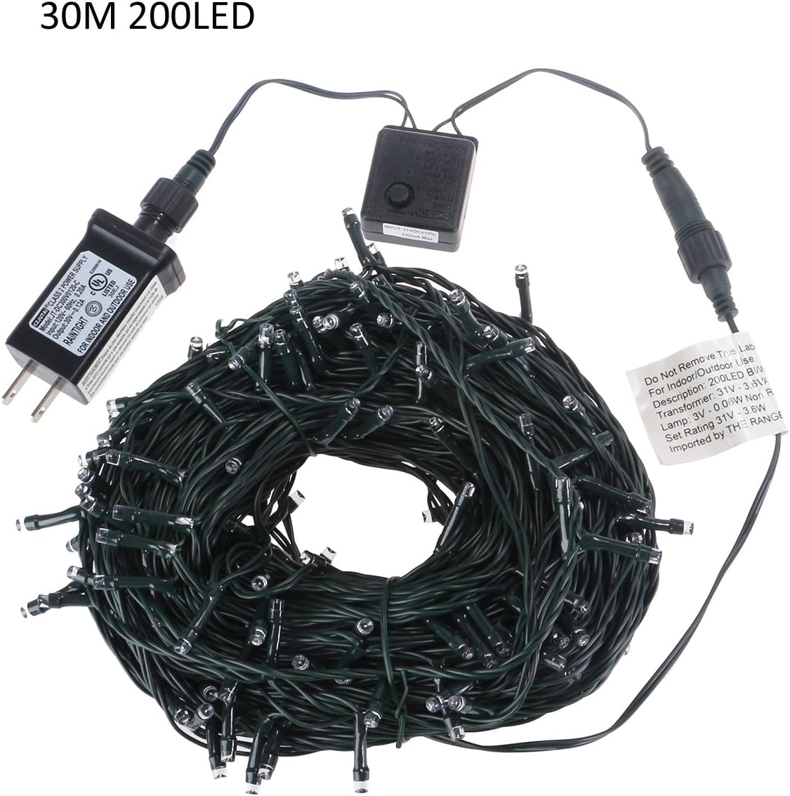 YYGIFT Waterproof 200 LED Party String Lights Low Voltage