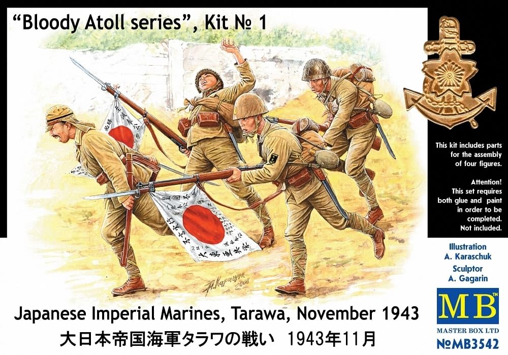Masterbox 1:35 Scale Bloody Atoll Series. Kit No 1". Japanese Imperial Marines Figure