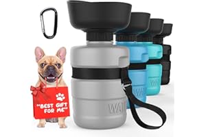 PETDOTT Dog Water Bottle, Portable Dog Water Bowl Dispenser Puppy Travel Water Bowl, Pet Water Bottle for Thirsty Dogs Outdoor Walking, Hiking, Travel, Leak Proof & BPA Free-Safe Hydration