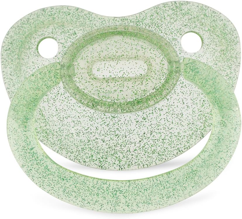 Adult Deep Green Glitter Dummy/Pacifier