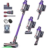 SMOTURE Cordless Vacuum Cleaner, 650W 55KPA 70Mins Vacuum Cleaners for Home, Cordless Stick Vacuum with LED Touch Screen, Anti-Tangle Wireless Vacuum, Handheld Vacuum for Pet Hair/Carpet/Floor