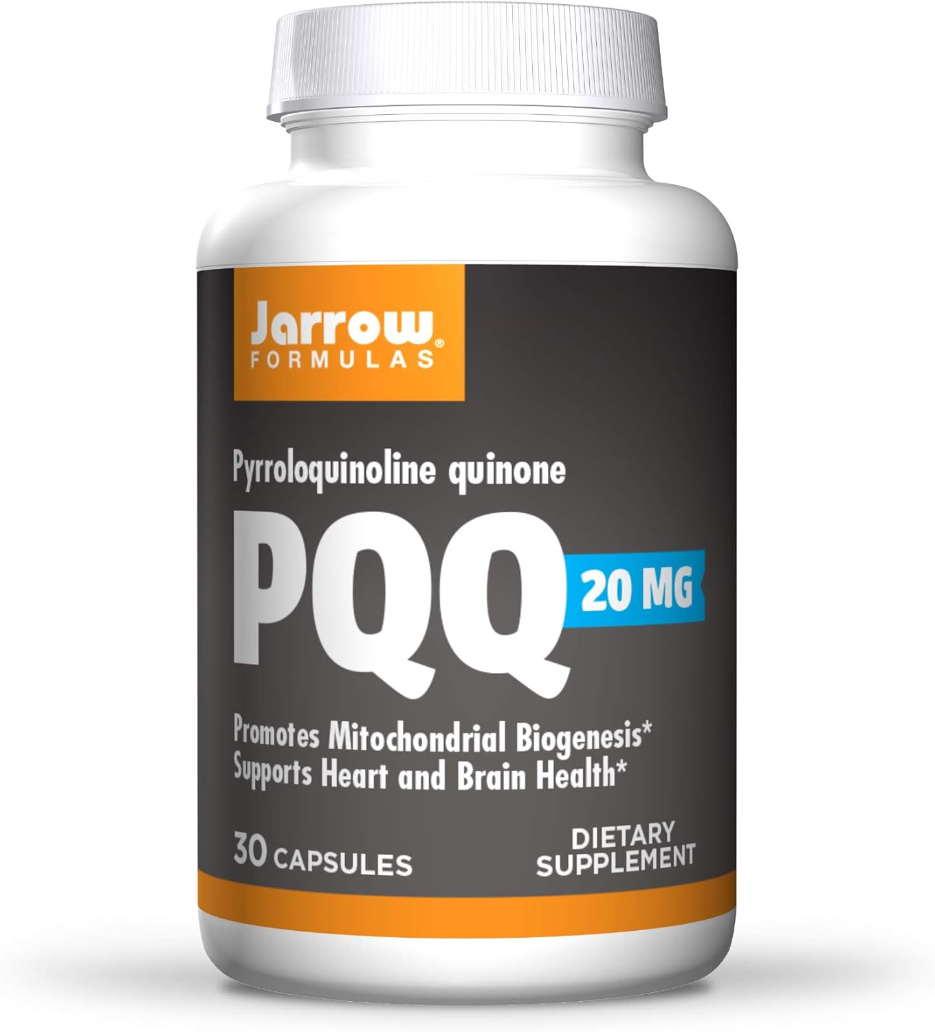 Jarrow Formulas Pqq 20 Mg 30 Capsules Promotes Mitochondrial Biogenesis Supports Heart Brain Health 30 Servings Health Personal Care Amazon Com