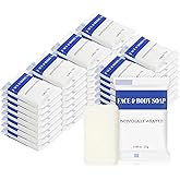 Travel Size Bars Soap in Bulk, Individually Wrapped Mini Small Body Hand and Face Soaps Toiletries Amenities for Hotel, Shelter/Homeless/Nursing Home/Charity/Motel/Guest Bathroom 0.88 oz (60 Pack)
