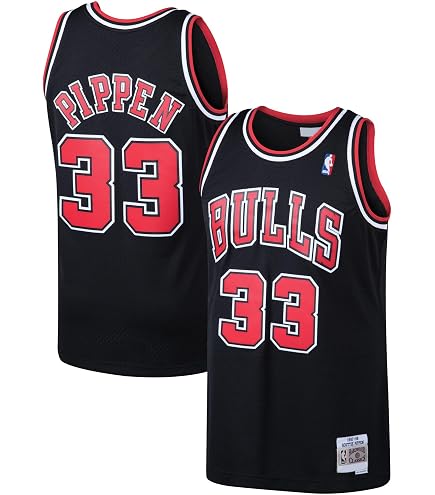 Amazon.com: Scottie Pippen Chicago Bulls #33 Black Stripe Youth 8