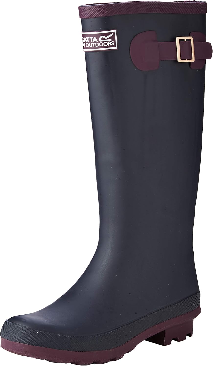 black wellington boots