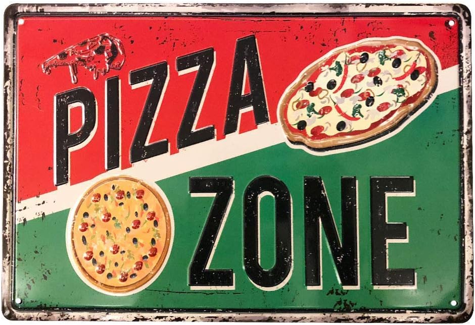 Pizza zone. Пицца зона власиха меню. Ретро пиццерия. Pizza zone. Металлическая табличка пицца.