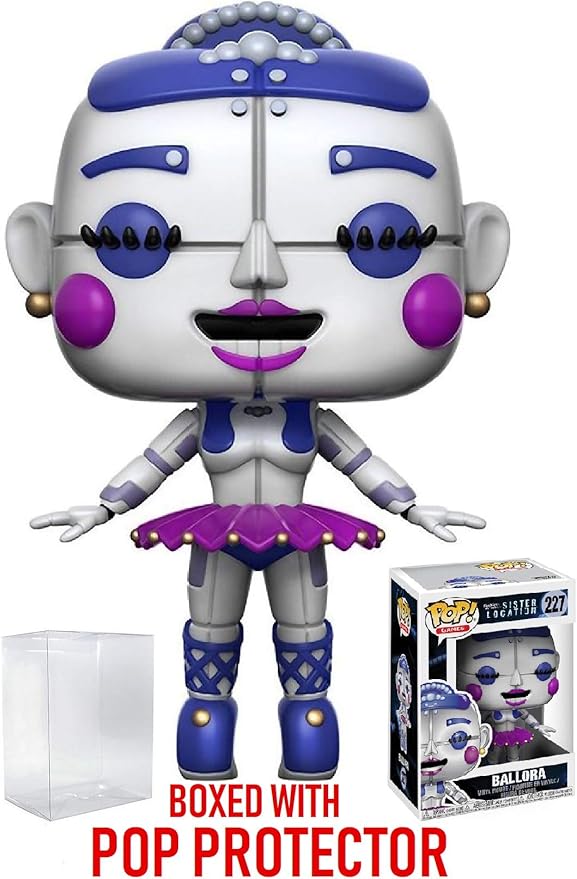 Amazon Com Funko Pop Games Five Nights At Freddy S Sister Location Ballora Vinyl Figure Bundled With Pop Box Protector Case Toys Games