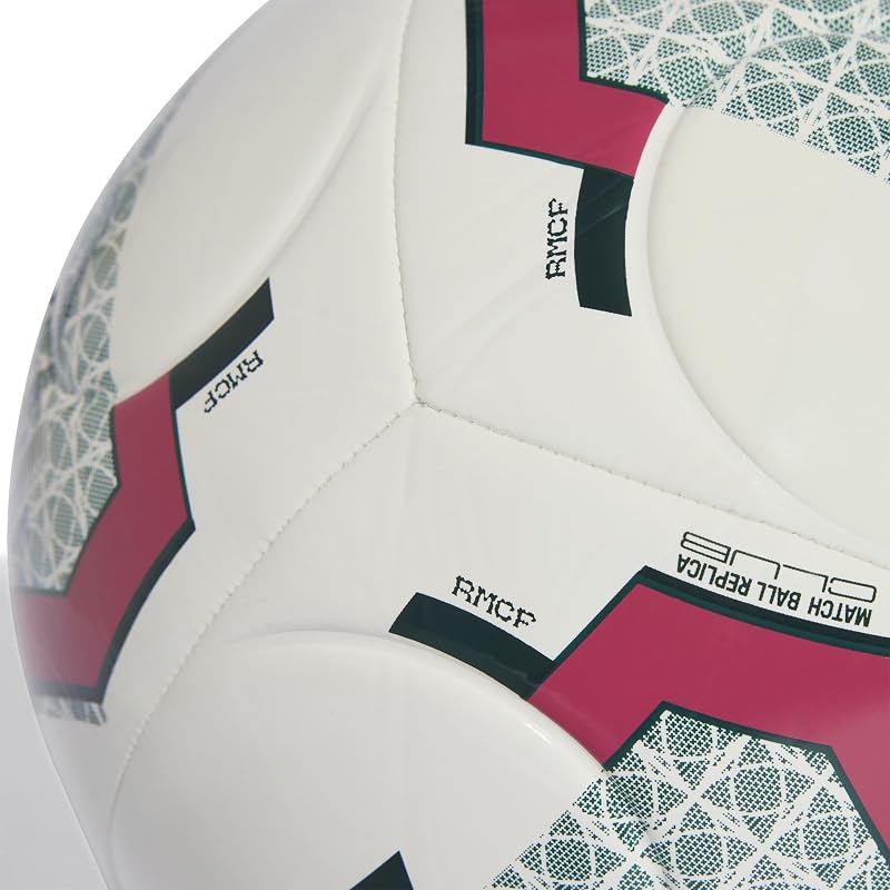 Bola de Recreação Adulta Unissex Real Madrid Home Club, Branca/Aurora Ivy, 5