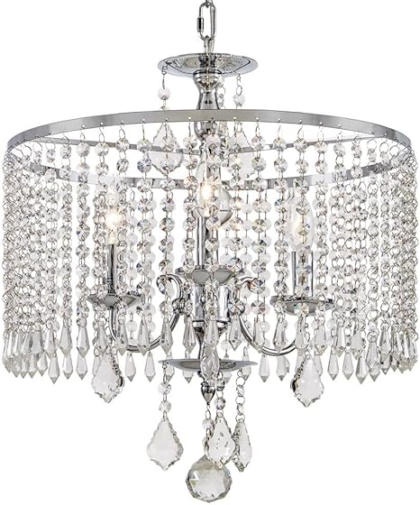 Home Decorators Collection 3 Light Polished Chrome Chandelier With