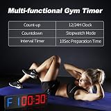 ANJANK Gym Timer 15in LED Large Digital Clock with Interval Modes view 3
