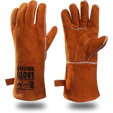 TIG Guantes De Trabajo De Cuero Para Soldadura, Protectores De Seguridad Para Re