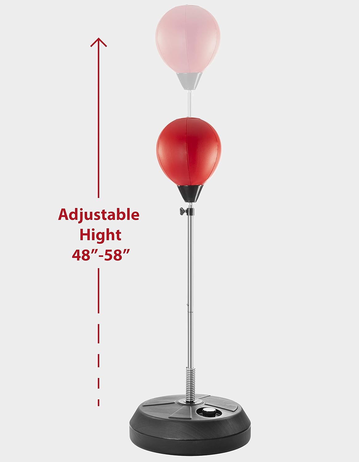 Tech Tools Boxing Ball Set with Punching Bag, Boxing Gloves, Hand Pump & Adjustable Height Stand - Strong Durable Spring Withstands Tough Hits for Stress Relief & Fitness (Adult) : Sports & Outdoors