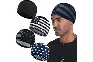 ROYBENS Cooling Skull Caps for Men, Hard Hat Liner Helmet Liner Cycling Cap Running Beanie Motorcycle Sweat Wicking Head Wrap Women
