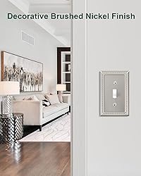 TREEWELL 4-Pack Single Toggle Light Switch Cover