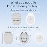 AQUALONA Luxury Oak Effect Toilet Seat Soft Close MDF Moulded Wood view 2